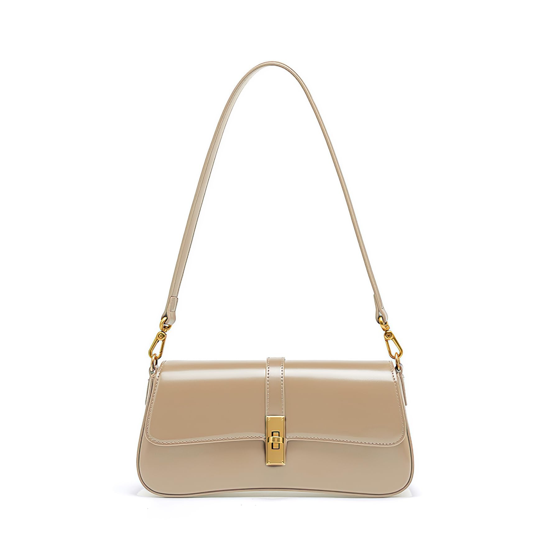 caqilore Genuine Leather Crossbody Bags for Women Shoulder Bag Womens Crossbody Handbags Leather Purses Apricot - AGB LuxeDrop